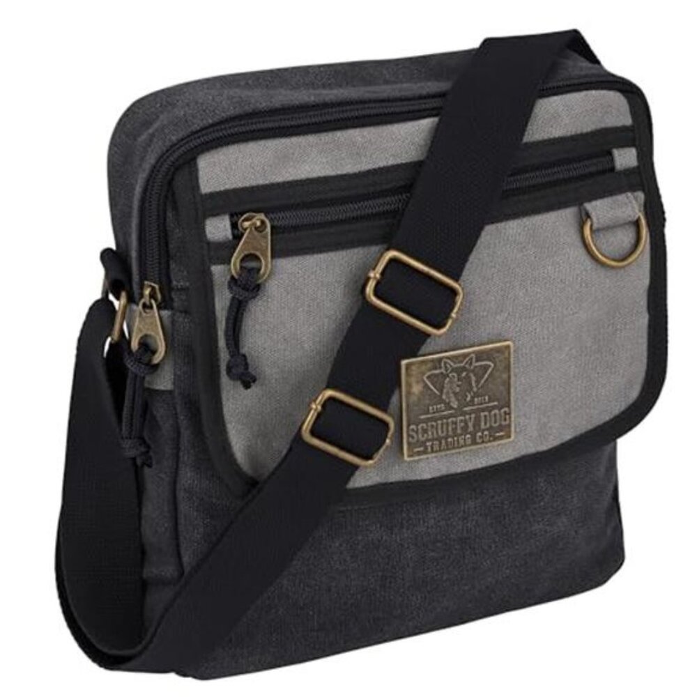 Vintage Canvas Messenger Bag Small Crossbody Travel School Shoulder Pack